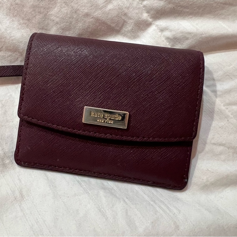 Kate Spade Burgundy Mini Wallet
